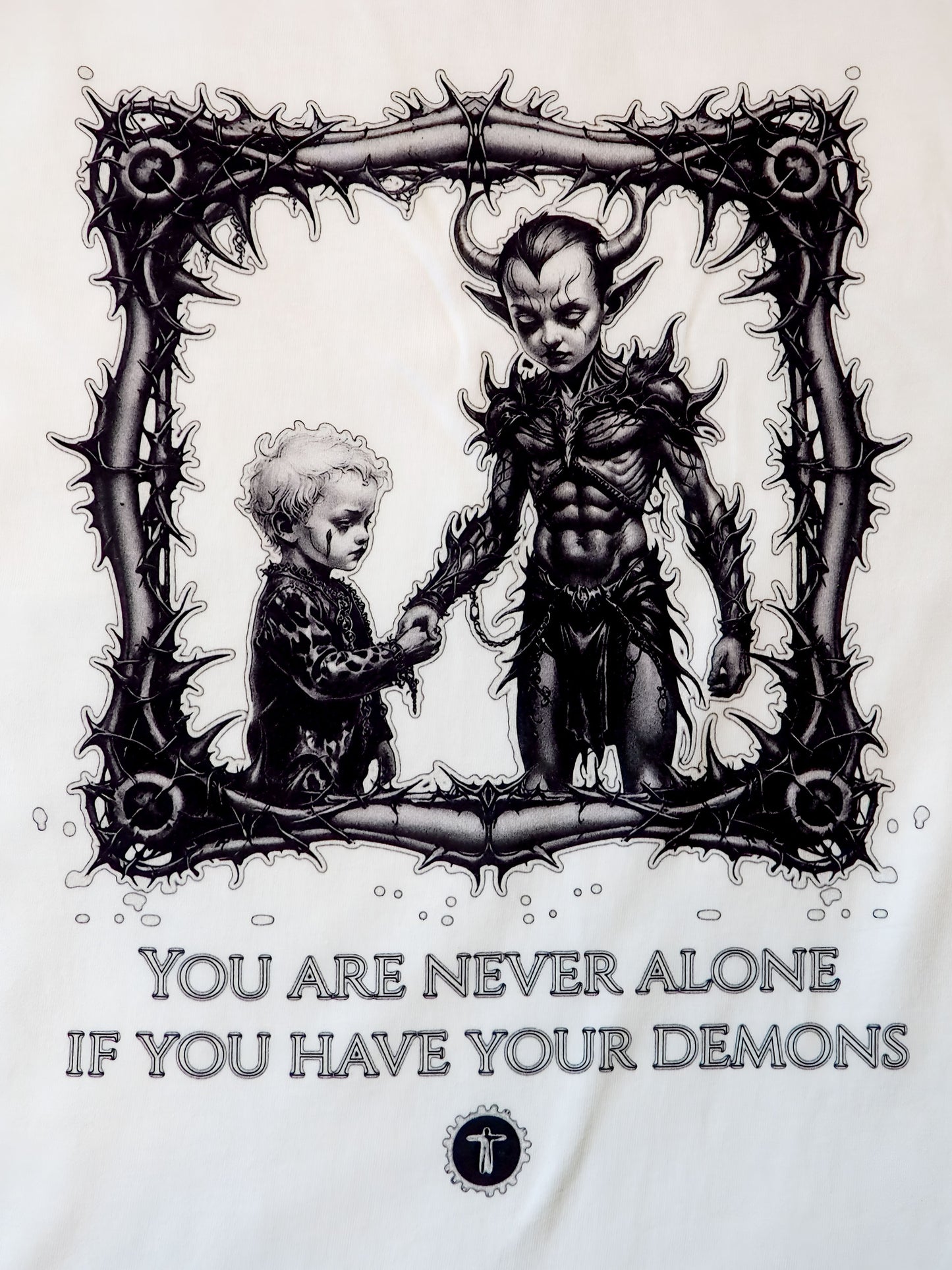 Embrace The Darkness T-Shirt | White