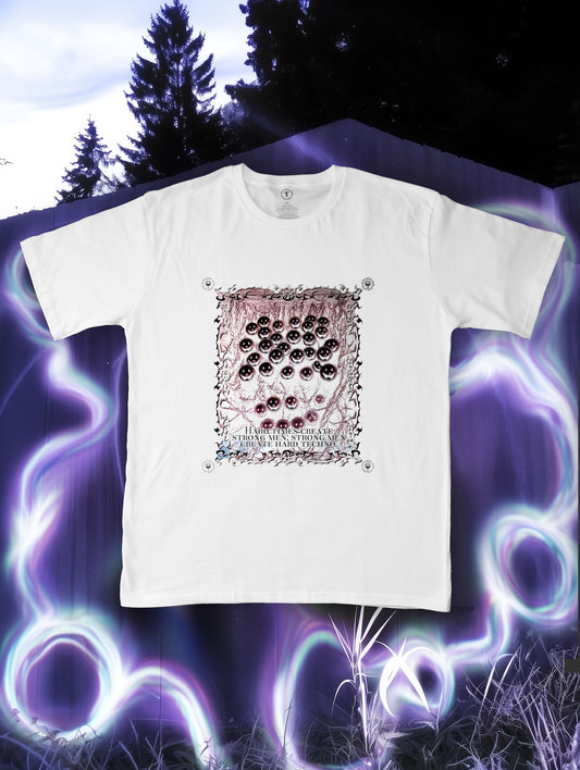 Hard Techno Men T-Shirt | White